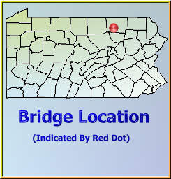 Map showing overview of bridge location.