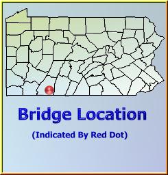Map showing overview of bridge location.