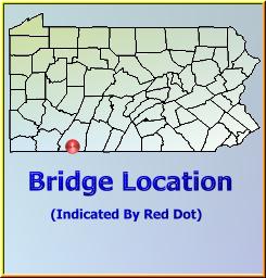 Map showing overview of bridge location.