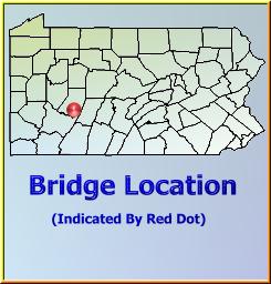 Map showing overview of bridge location.