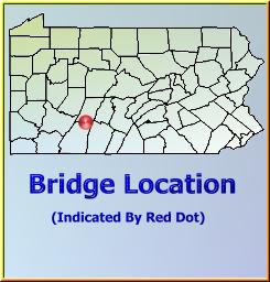 Map showing overview of bridge location.