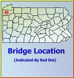 Map showing overview of bridge location.