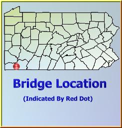 Map showing overview of bridge location.