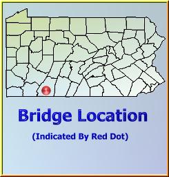 Map showing overview of bridge location.