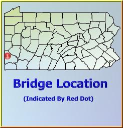 Map showing overview of bridge location.