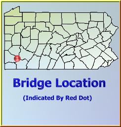 Map showing overview of bridge location.