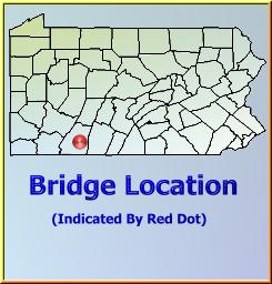 Map showing overview of bridge location.