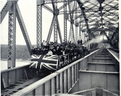 First Train Crossing The Bridge, October 17, 1917.