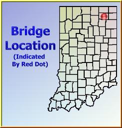 Map showing overview of bridge location.