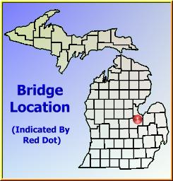 Map showing overview of bridge location.