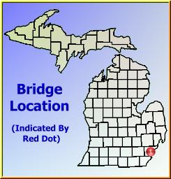 Map showing overview of bridge location.