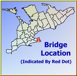 Map showing overview of bridge location.