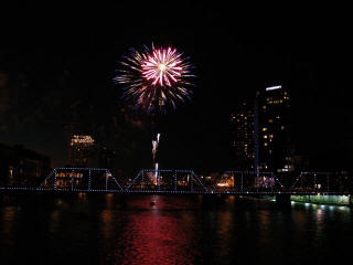 Grand Rapids Railroad Bridge Fireworks