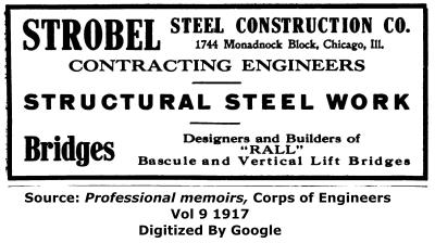 Strobel Steel Construction Company Chicago Advertisement