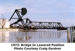 Port Huron Pere Marquette Railroad Bridge Lowered