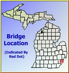 Map showing overview of bridge location.