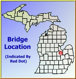 Map showing overview of bridge location.
