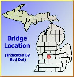 Map showing overview of bridge location.