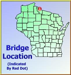 Map showing overview of bridge location.