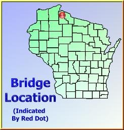 Map showing overview of bridge location.