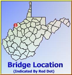 Map showing overview of bridge location.