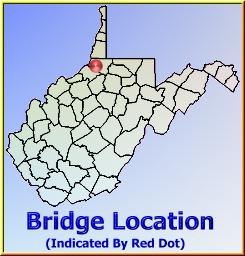 Map showing overview of bridge location.